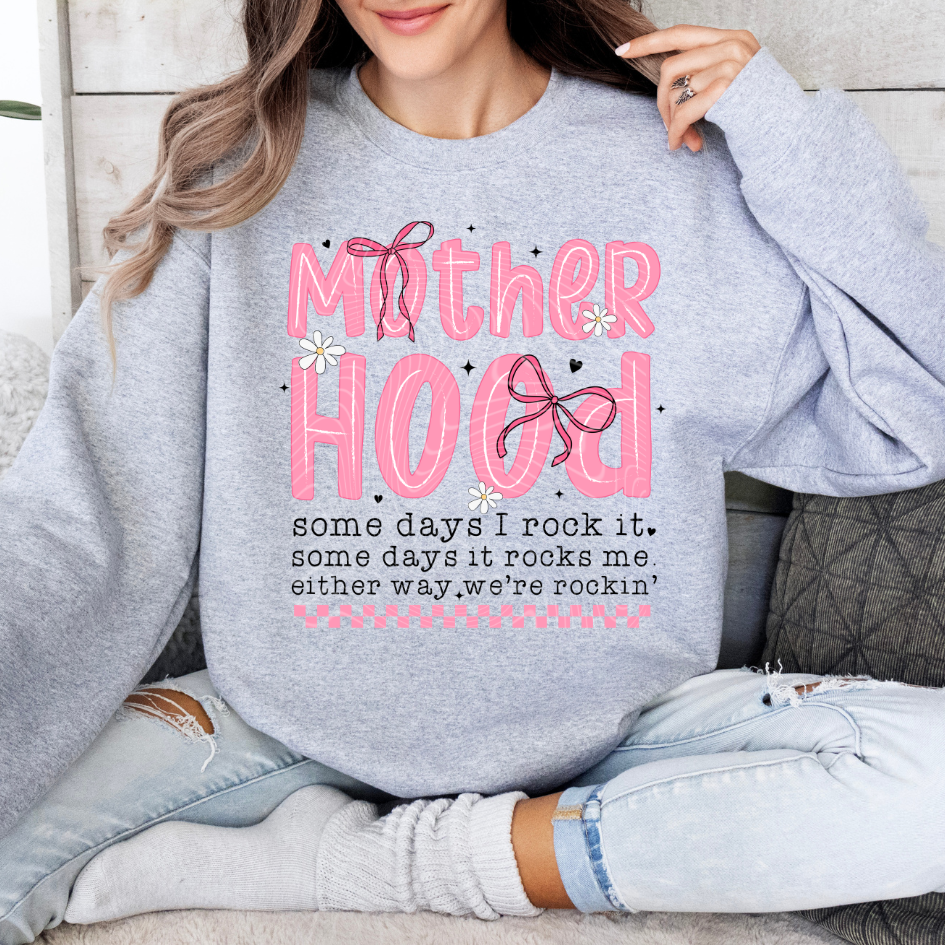 Motherhood Pink Bow DTF