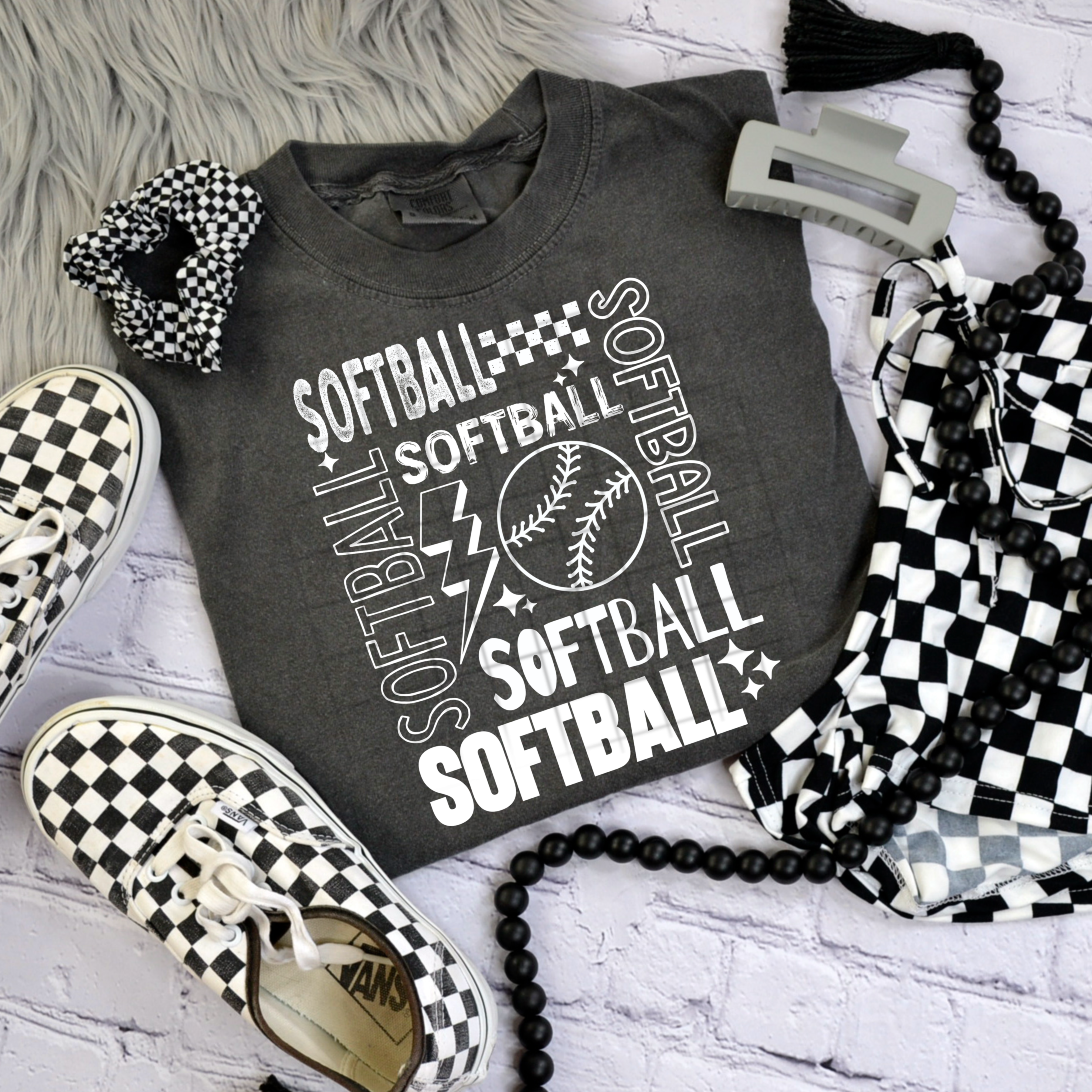 Sports Softball White DTF
