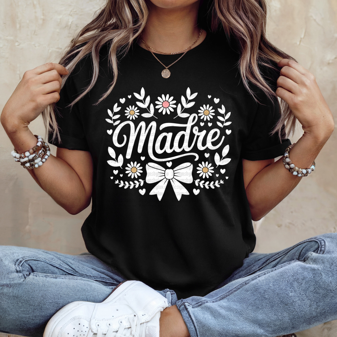 Madre Flores White DTF