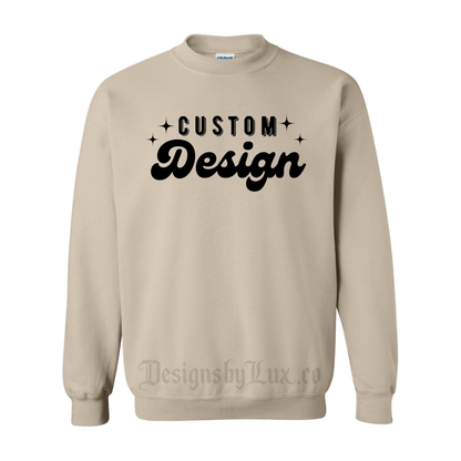 Custom Adult Crewneck Sweatshirt - SAND
