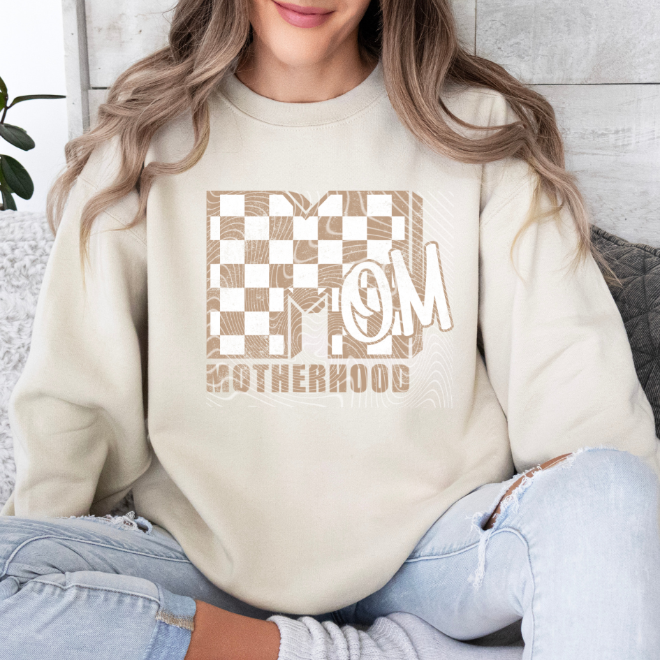 Checkered Mom DTF