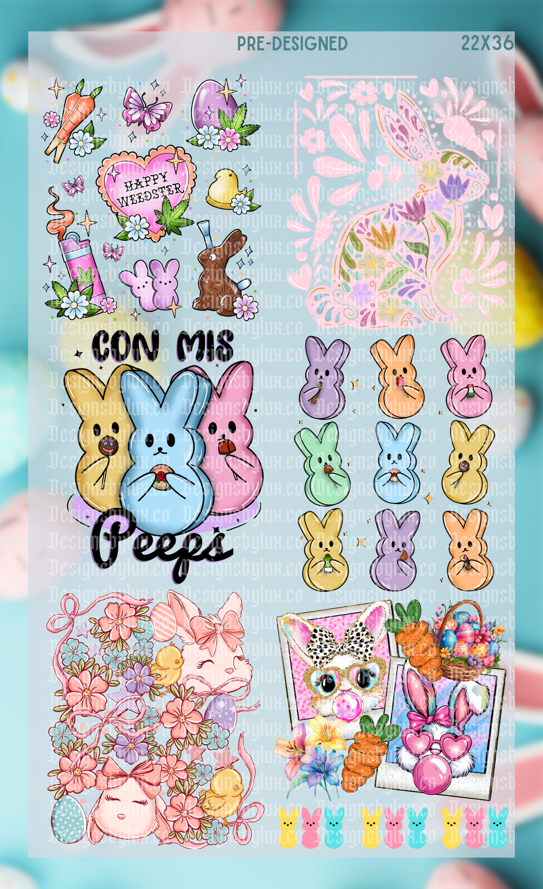 PreMade: Easter V1 22x36