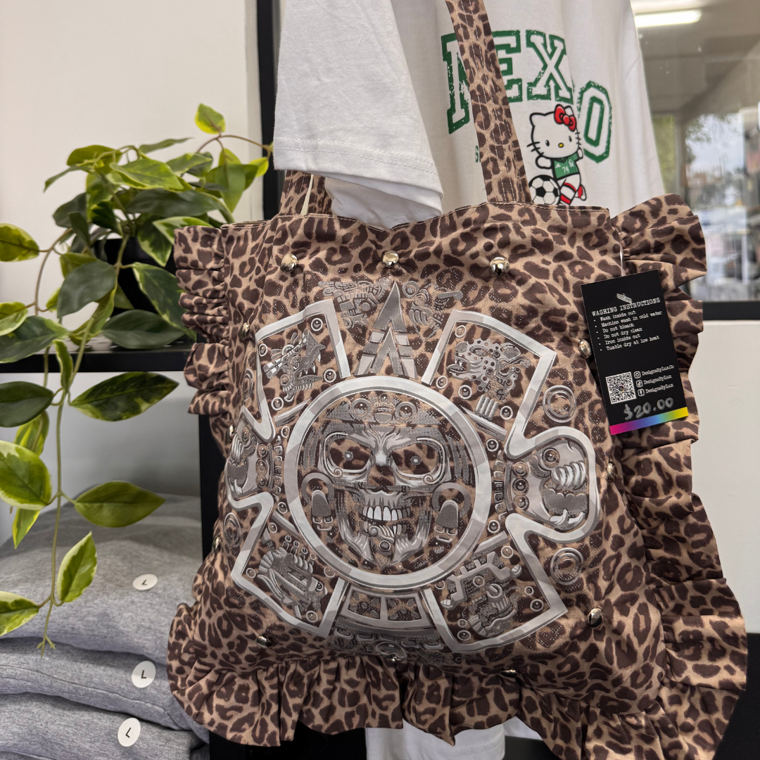 Leopard Tote Bag Aztec