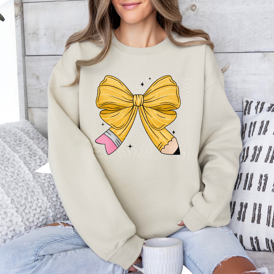 Pencil Bow  DTF