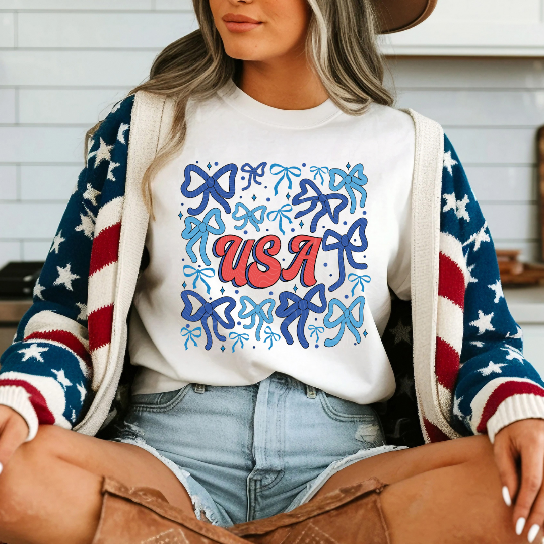 USA Coquette Bows  DTF