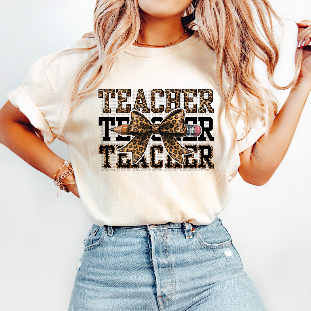 Leopard Teacher DTF