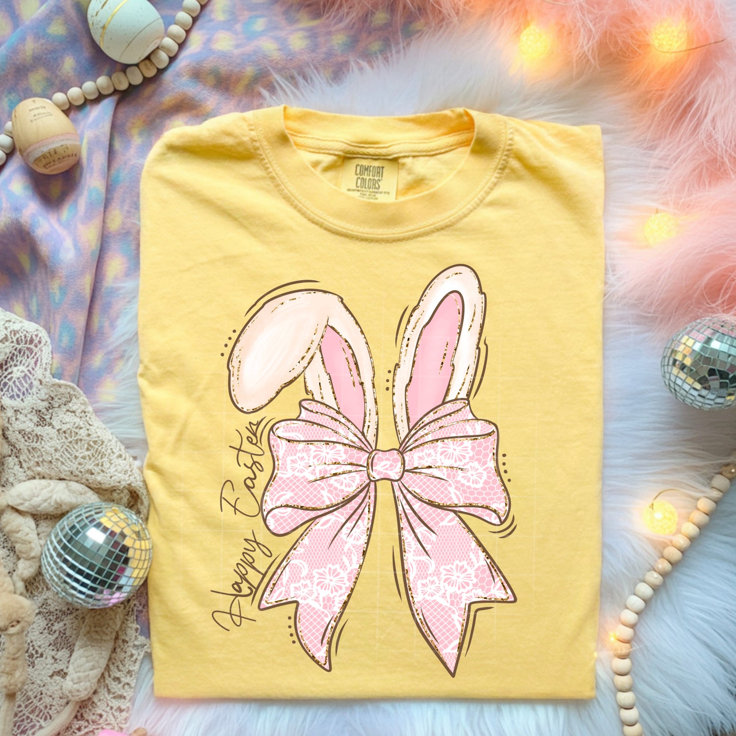 Happy Easter Bow DTF